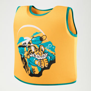 Infant Learn to Swim Aanadi Bengali Tiger Cub Float Vest Orange