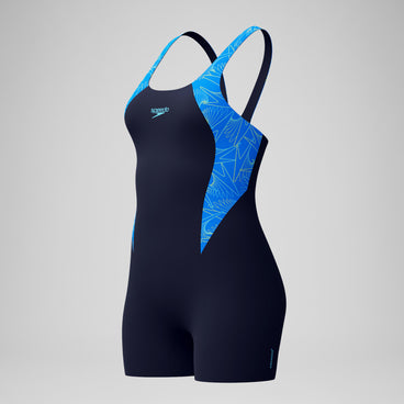 Women's Hyperboom Splice Legsuit Navy/Blue