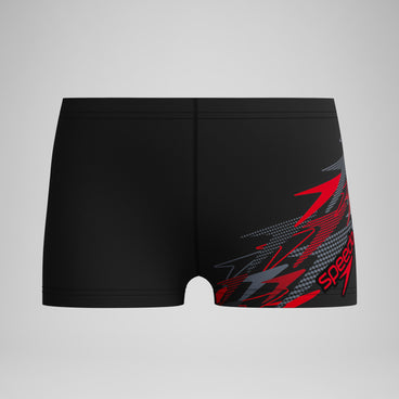 Boys Medley Logo Aquashort Black/Red