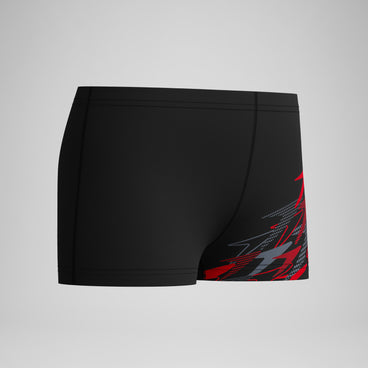 Boys Medley Logo Aquashort Black/Red