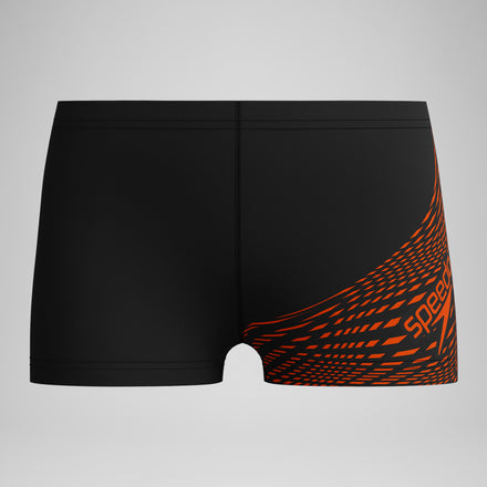 Boys' Medley Logo Aquashort Black/Red