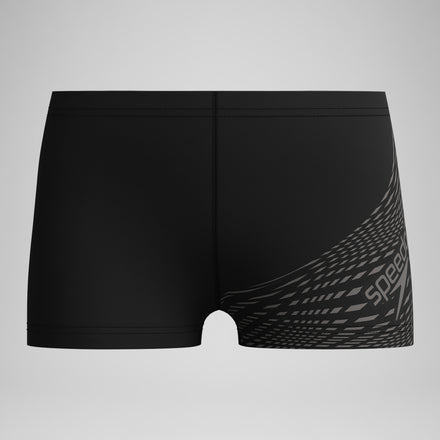 Boys' Medley Logo Aquashort Black/Grey