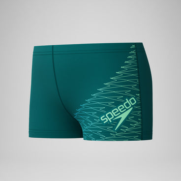 Boys Medley Logo Aquashort Green