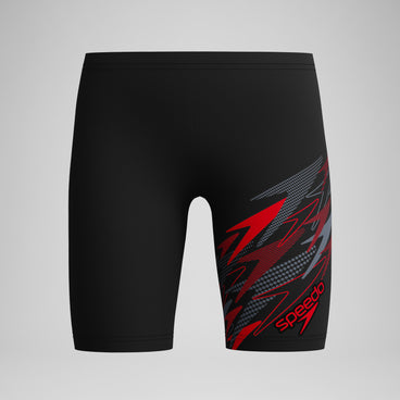 Boys Medley Logo Jammer Black/Red