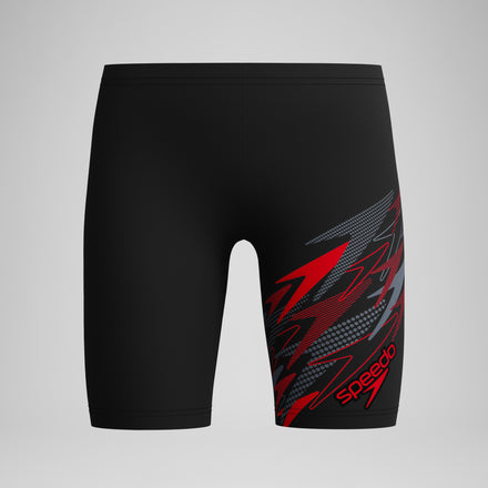 Boys Medley Logo Jammer Black/Red