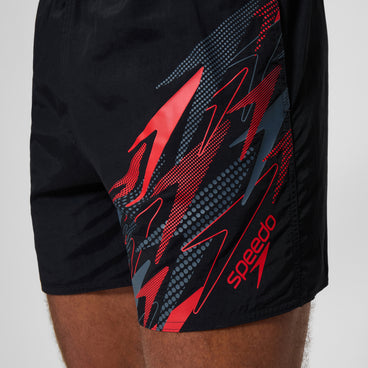 Men's Medley Logo Swim Shorts Black/Red