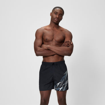 Men's Medley Logo Swim Shorts Black/Grey