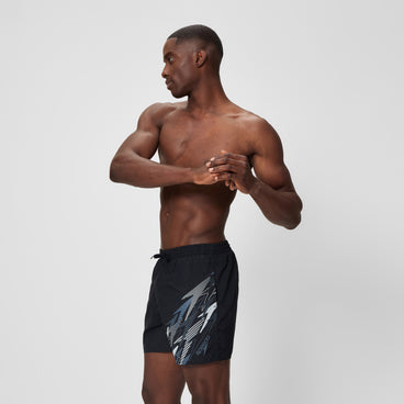 Men's Medley Logo Swim Shorts Black/Grey