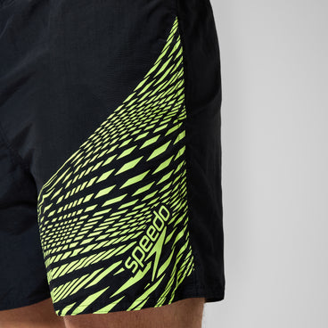 Men's HyperBoom Splice Swim Shorts Black/Yellow