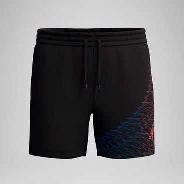 Men's Medley Logo Swim Shorts Black/Orange
