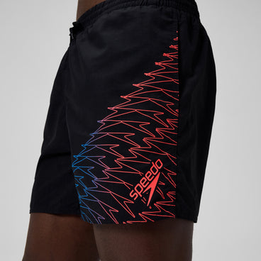 Men's Medley Logo Swim Shorts Black/Orange