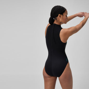 Women's Printed Hydrasuit Black /Green