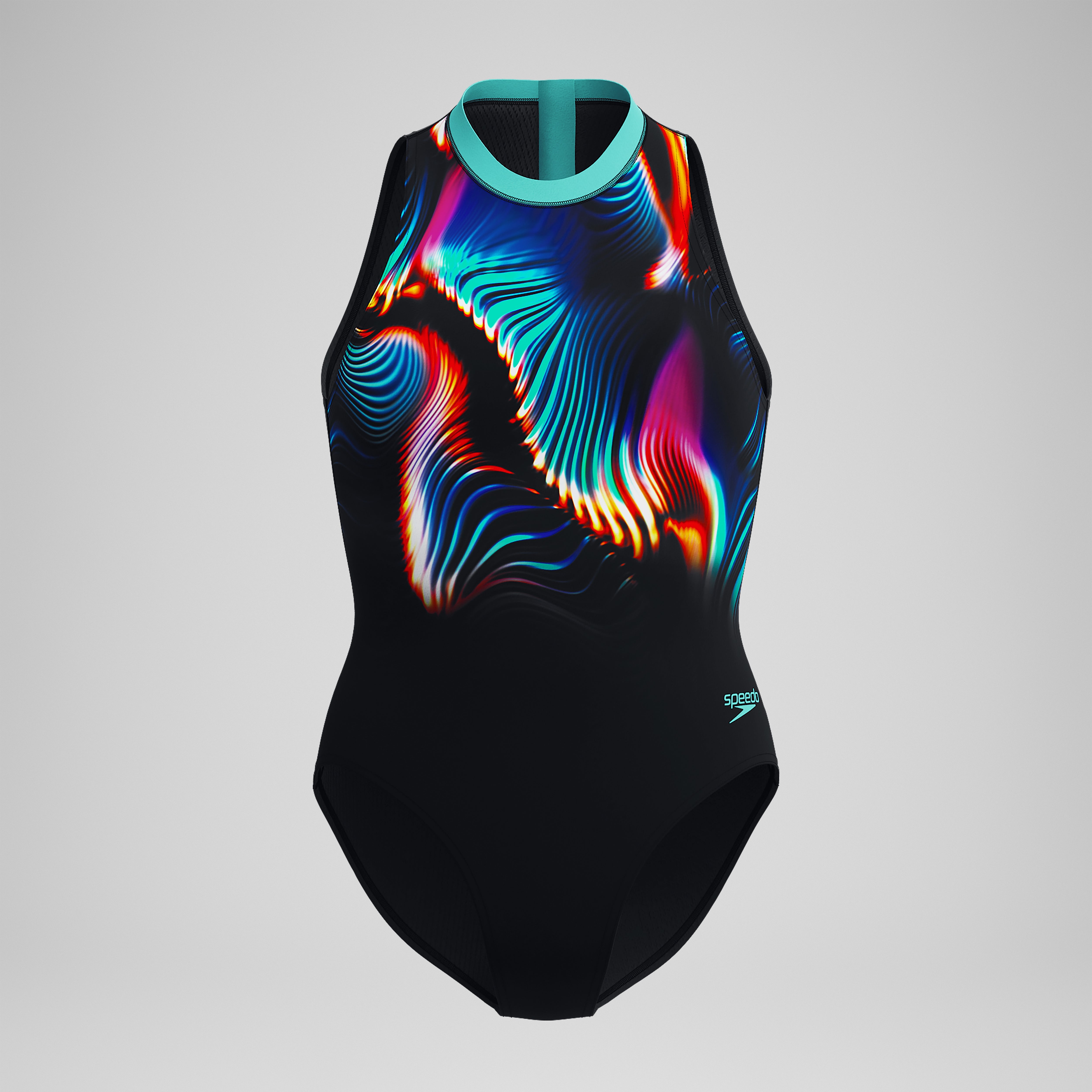 Women's Printed Hydrasuit Black/Blue | Speedo