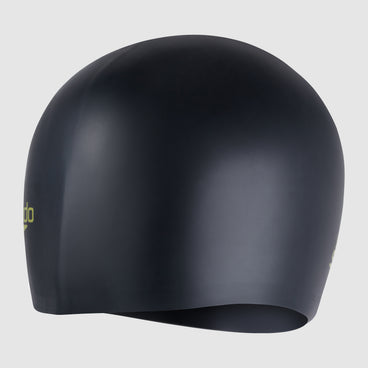 Junior Long Hair Silicone Cap Black/Green