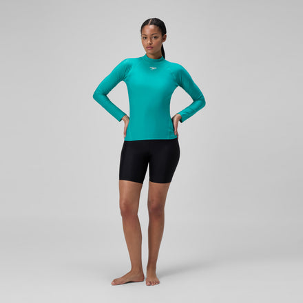 Women's Long Sleeve Rashguard Turquoise