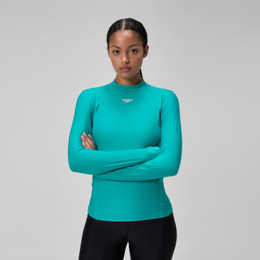 Women's Long Sleeve Rashguard Turquoise