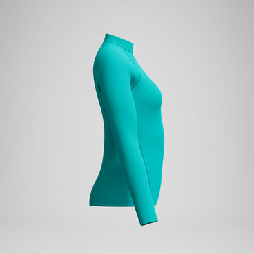 Women's Long Sleeve Rashguard Turquoise