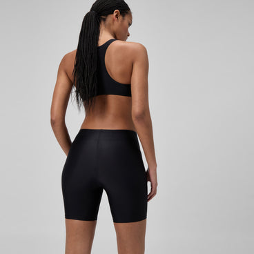 Women's Solid Swim Shorts Black