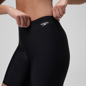 Women's Solid Swim Shorts Black