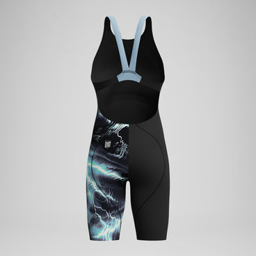 Girls Fastskin LZR Ignite Kneeskin Black/Grey