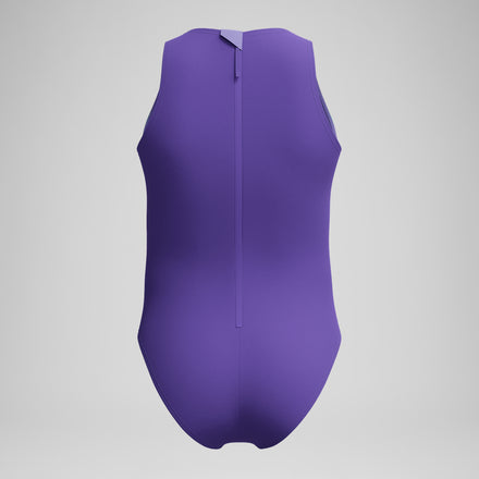 Girls Printed Hydrasuit Purple/Green