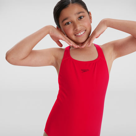 Girls' Endurance+ Medalist Swimsuit Red