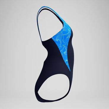 Women's Hyperboom Splice Muscleback Swimsuit Navy/Blue