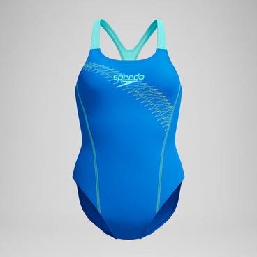 Women's Medley Logo Swimsuit Blue/Green