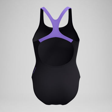 Women's Medley Logo Swimsuit Black/Peach