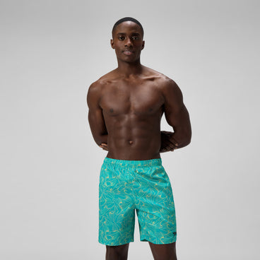 Men's Xpress Lite Allover Swim Shorts Turquoise