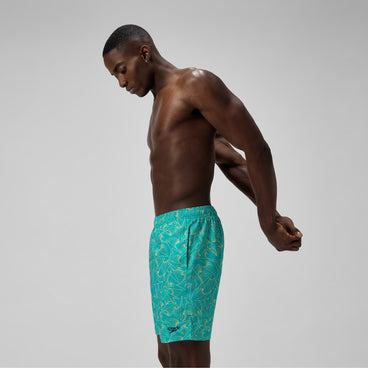 Men's Xpress Lite Allover Swim Shorts Turquoise