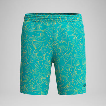 Men's Xpress Lite Allover Swim Shorts Turquoise