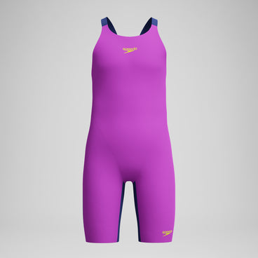 Girls Fastskin Endurance+ Max Openback Kneeskin Pink/Navy