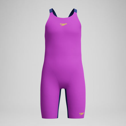 Girls Fastskin Endurance+ Max Openback Kneeskin Pink/Navy