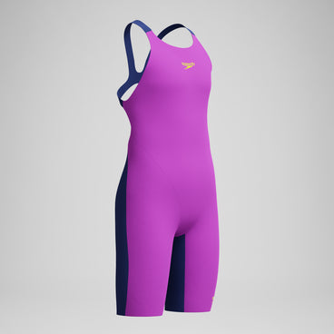 Girls Fastskin Endurance+ Max Openback Kneeskin Pink/Navy
