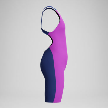 Girls Fastskin Endurance+ Max Openback Kneeskin Pink/Navy