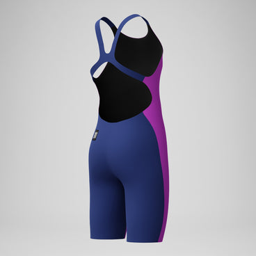 Girls Fastskin Endurance+ Max Openback Kneeskin Pink/Navy