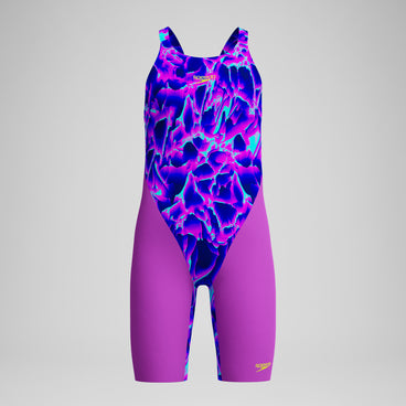 Girls Fastskin Endurance+ Max Openback Kneeskin Purple/Pink