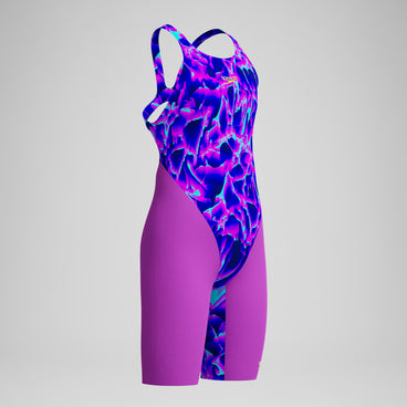 Girls Fastskin Endurance+ Max Openback Kneeskin Purple/Pink