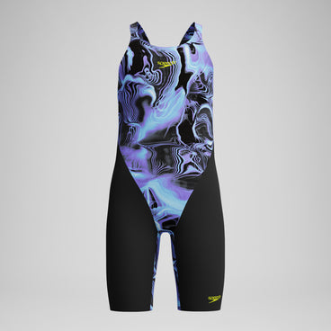 Girls Fastskin Endurance+ Max Openback Kneeskin Black/Blue