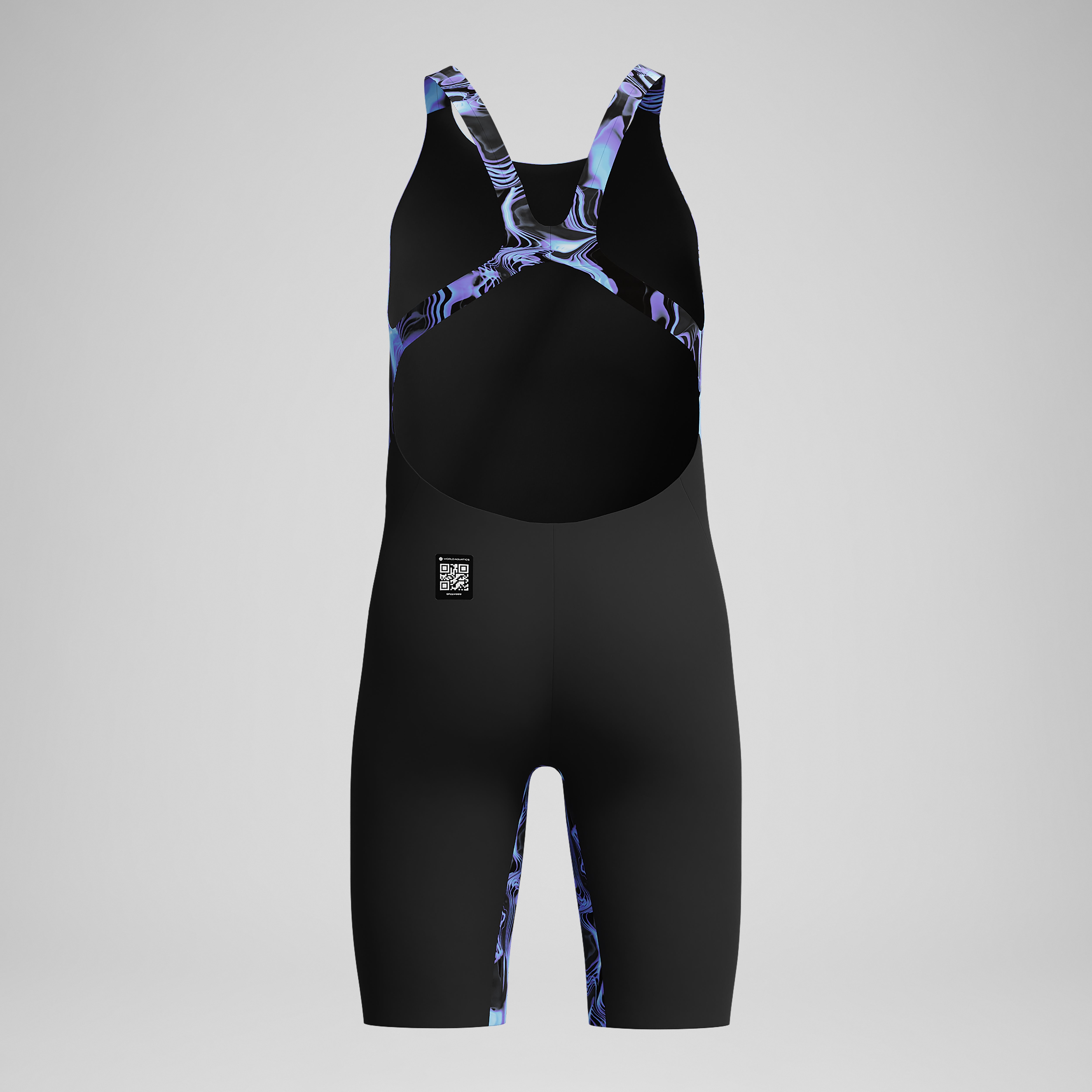 Girls Fastskin Endurance+ Max Openback Kneeskin Black/Blue | Speedo