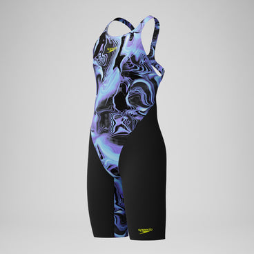 Girls Fastskin Endurance+ Max Openback Kneeskin Black/Blue