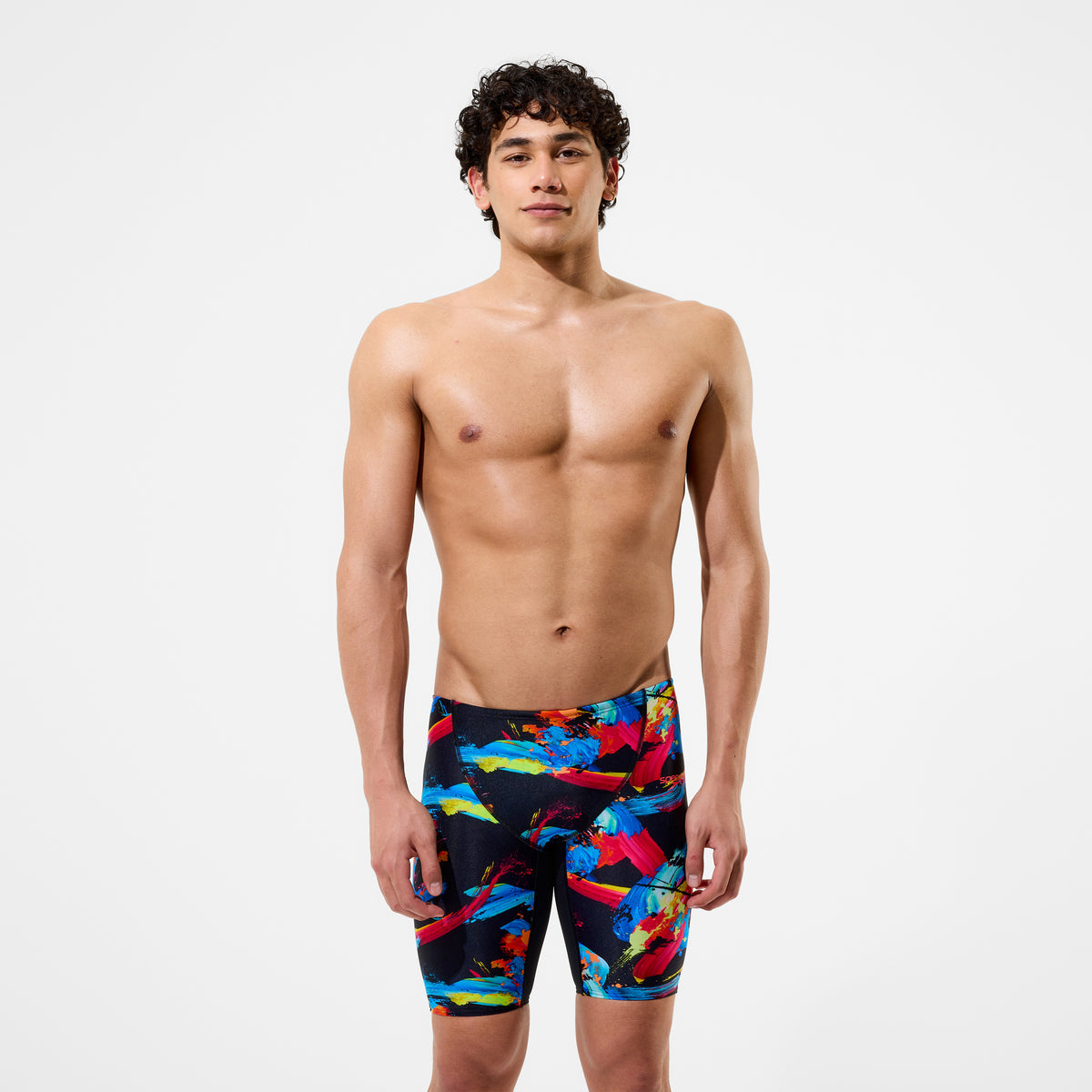 Boys Fastskin Endurance+ Max Printed High Waist Jammer Black/Red