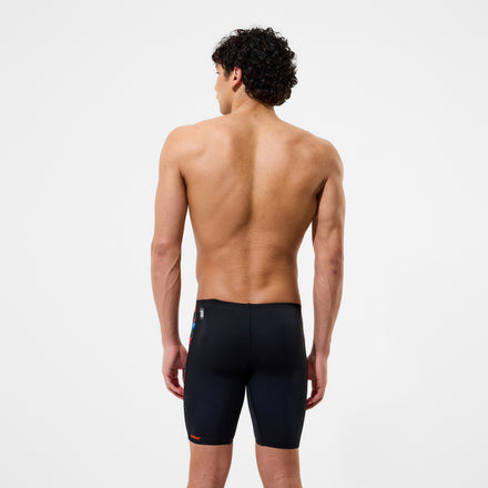 Boys Fastskin Endurance+ Max Printed High Waist Jammer Black/Red