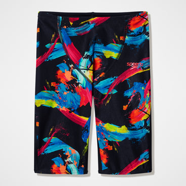 Boys Fastskin Endurance+ Max Printed High Waist Jammer Black/Red