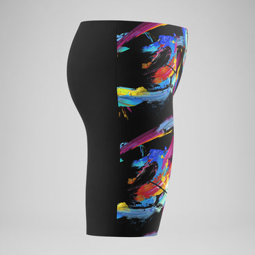 Boys Fastskin Endurance+ Max Printed High Waist Jammer Black/Red