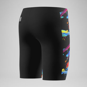 Boys Fastskin Endurance+ Max Printed High Waist Jammer Black/Red