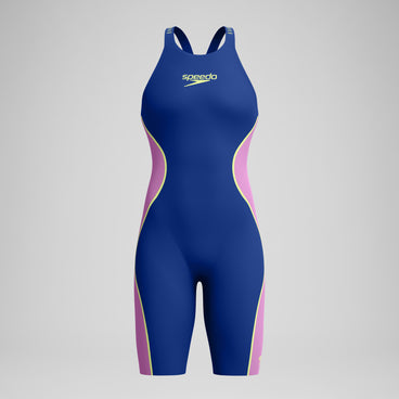 Women's Fastskin LZR Pure Intent 2.0 Openback Kneeskin Navy/Purple