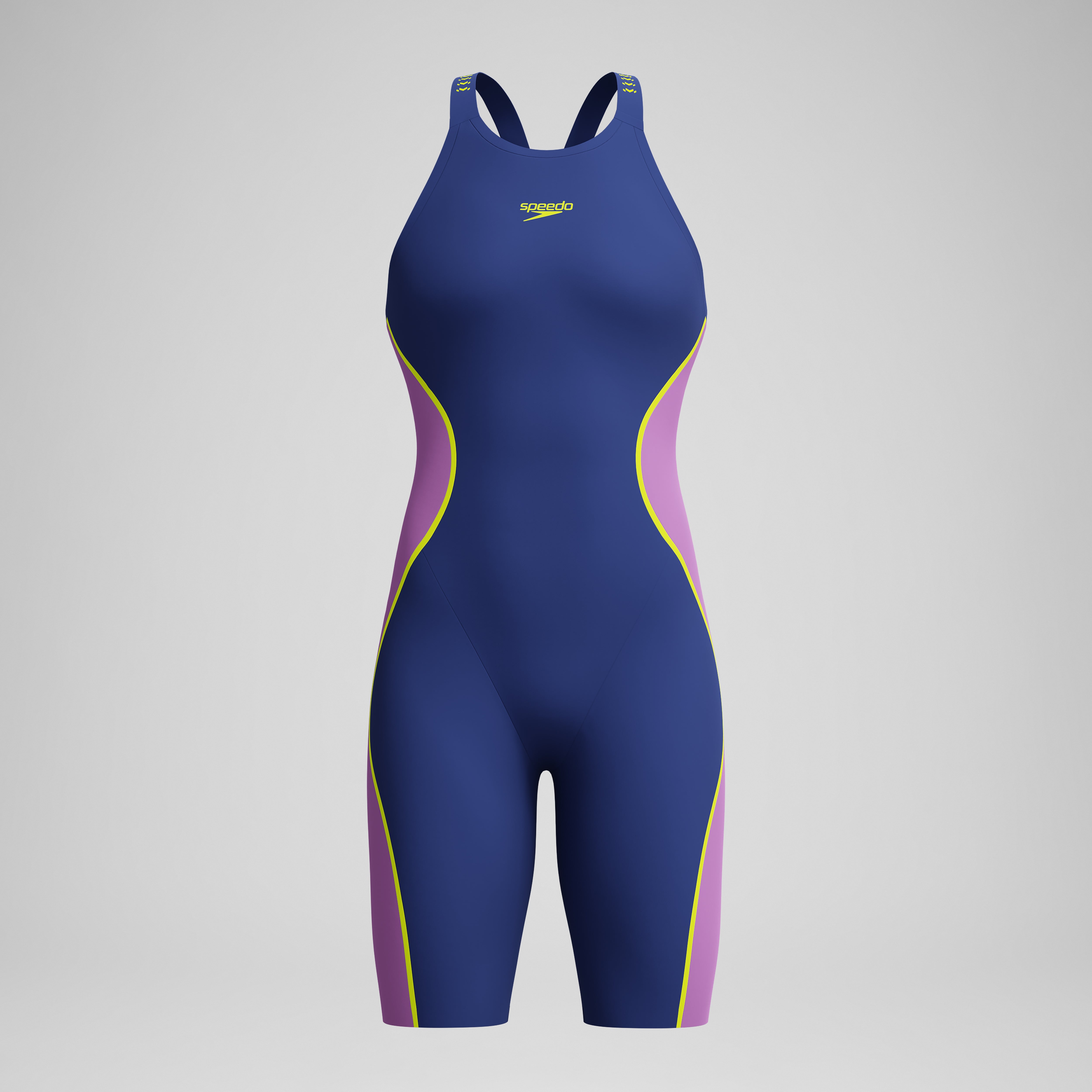 Women's Fastskin LZR Pure Intent 2.0 Openback Kneeskin Navy/Pink