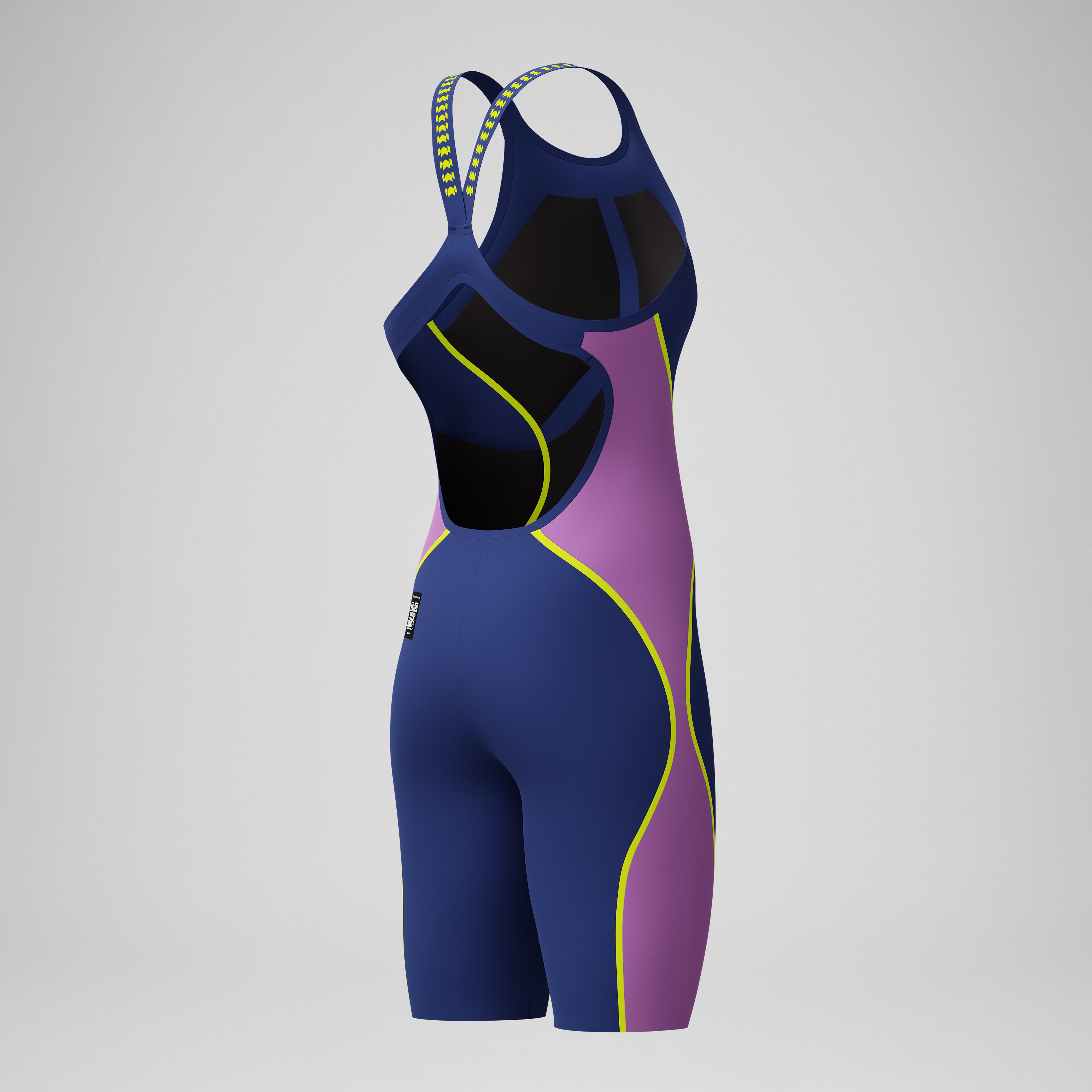 Women's Fastskin LZR Pure Intent 2.0 Openback Kneeskin Navy/Pink